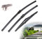 BMDBD LHD-Wischerblätter-Set Vorne Und Hinten Für O&pel Für Astra H GTC 3-Türer 2004 2005 2006 2007 2008 2009 Windschutzscheibe Windschutzscheibe Fenster 22 18 9 Scheibenwischer