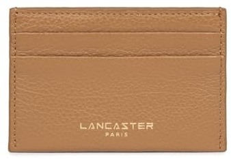 LANCASTER Porte cartes Ref 64371 Camel 10,5 * 7 * 0,5