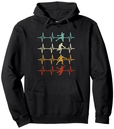 Handball Herzschlag Handballer Jungen Handballspieler Pullover Hoodie