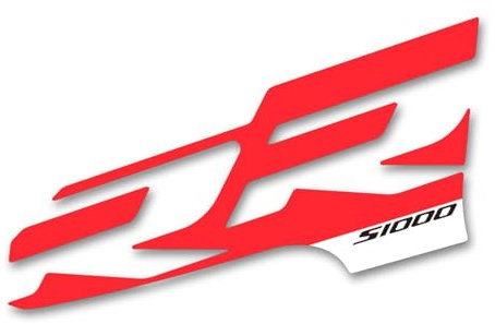 LXSKJ Adesivo per carrozzeria per BMW S1000RR 2019-2022 2023 Adesivo per Carenatura Testa Moto(Red)