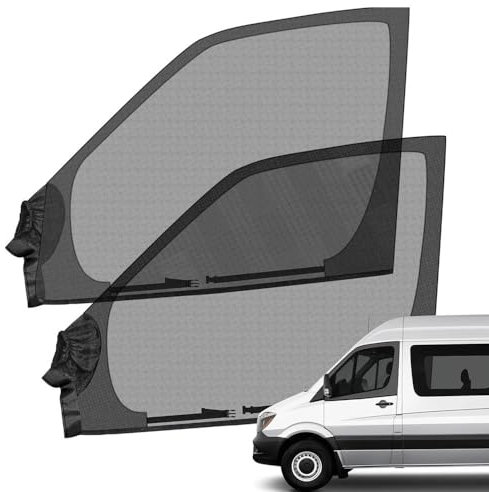 Mosquitera para Puerta Delantera Coche Ventana Parasol para Ducato, Parasol Coche del Lado Delantero Protección contra Mosquitos para Viajes de Camping