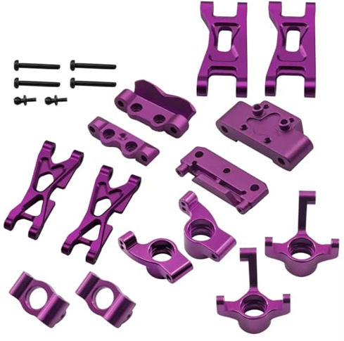 Für Losi Micro B 2WD RTR LOS00007 1/24 Achsschenkel C Naben Querlenker Schott Rc Für Buggy Auto Upgrades Zubehör RC Lenkbecher(Purple)