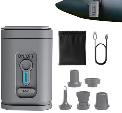 Mini gonfleur électrique portable - Pompe de camping avec batterie USB puissante mobile pour flotteur de piscine lit de pneu d'eau coussin pour dormir à l'air