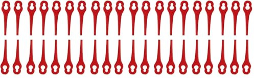 IKRA Lames en Nylon 15130190 Set de 20 pièces, compatibles avec Coupe-Bordures IART 2520, IAT 20-1M, ICGT 2025 & IART 1224 (Lot de 2)