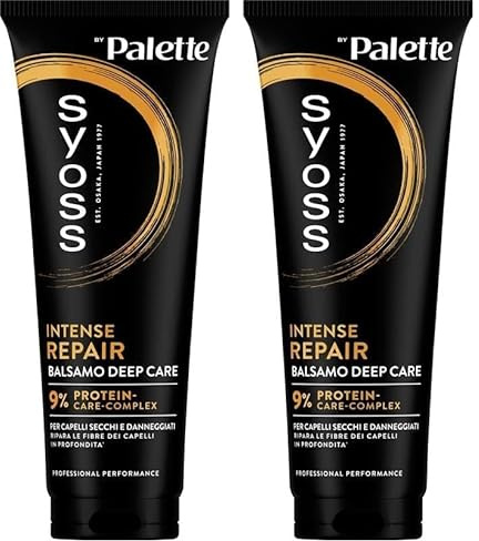 Syoss Palette Intense Repair Deep Care Conditioner 250ml, Restrukturierende Haarspülung mit 9% Protein-Care-Complex repariert die Fasern in der Tiefe, Produkte für trockenes und geschädigtes Haar