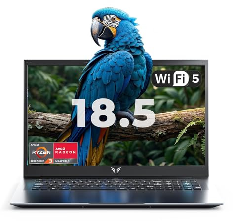 ACEMAGIC 18.5 FHD Laptop, Ryzen 4300U Processor up to 3.7GHz | 16GB RAM, 512GB M.2 SSD, Support WiFi 5, BT5.0, 3*USB3.2, Dual Speakers, 8000mAh Long-Lasting Battery