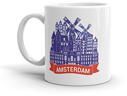 Tazza da tè o caffè con skyline di Amsterdam, 295 ml