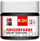 Marabu 03030050073 - Kids Fingerfarbe schwarz 100 ml, Fingermalfarbe auf Wasserbasis, parabenfrei, vegan, laktosefrei, glutenfrei, geeignet zum Malen in Kindergarten, Schule, Therapie und zu Hause