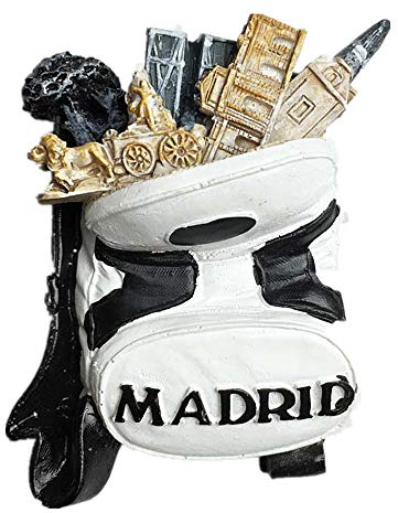 3D Madrid Spain Souvenir Fridge Magnet, Home& Kitchen Decoration Madrid Spain Refrigerator Magnet