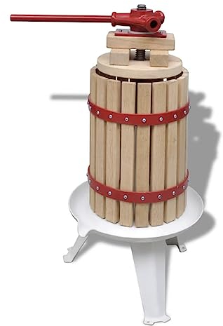 vidaXL Torchio per Frutta Vino 6 L Torchietto Spremitutto a Freddo Pressa UVA