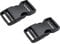 The Bead Shop Plastic Side Release Buckle Clip for Luggage, Rucksack/Back Pack, Webbing Strap (20mm - 4 pack, Black)