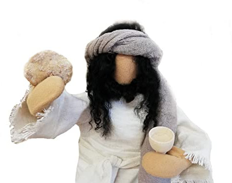 Jesus Christus - Biblische Erzählfigur 30 cm - mit Hostie und Kelch