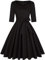 MINTLIMIT Women's 1950s Sweetheart Vintage Dresses Audrey Hepburn Style Party Dresses,3/4 Sleeve_A,XX-Large