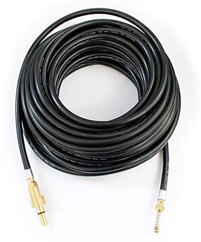 Equip2clean Flexible Drain Unblocker Hose for Pressure Washers | 10 Metres | Compatible Fit for Titan Screwfix Jet Washer | Jetting Hose with Wiggly Nozzle | Forward & Rear Jets for Drain Clearing