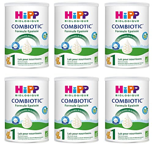 Hipp Biologique Lait 1 Combiotic Formule Epaissie 800 g - Lot de 6