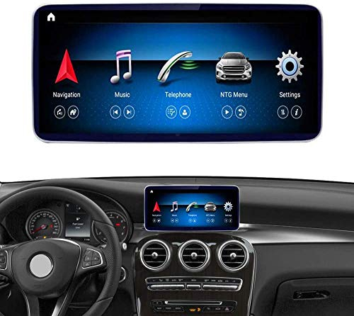 Road Top Android 10 Auto Stereo 10,25 Touchscreen für Mercedes Benz C GLC Klasse W205 C350E, GLC250, GLC300, C63 AMG 2015-2018 Jahr Auto, Unterstützung Wireless Carplay Split Screen 4 GB RAM