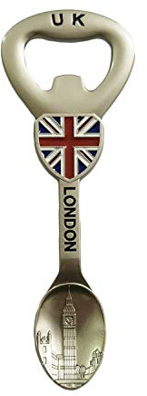 London UK 3D-Löffel-Kühlschrank-Magnet Flaschenöffner, Touristensouvenirs-Kollektion, London Magnet-Aufkleber, Kühlschrankmagnet Bieröffner