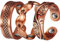 Pure Copper Ringe Set von 3 Magnetisch Kupfer Ring mit starken Magneten Einstellbare Größe Geeignet für Geschenke
