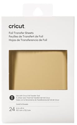 Cricut Gold, 10,1 cm x 15,2 cm, 24 x Blatt, für Folien-Transferwerkzeug (separat erhältlich)