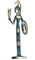 BeautifulGreekStatues Göttin Athena mit Eule und Schild, handgefertigt, massive Bronze, 21,6 cm