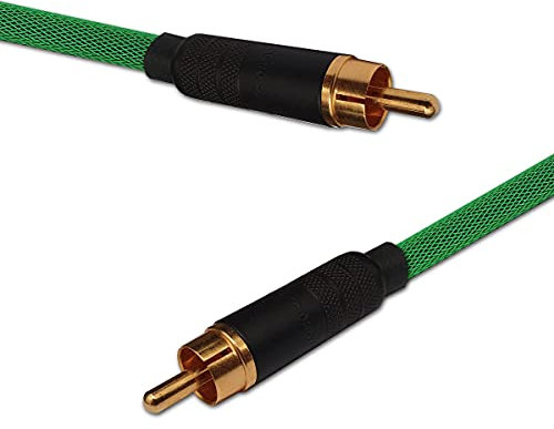 Hard To Find PC1MGS - Subwoofer RCA Phono To RCA Phono Cable (1 Meter) (Green)