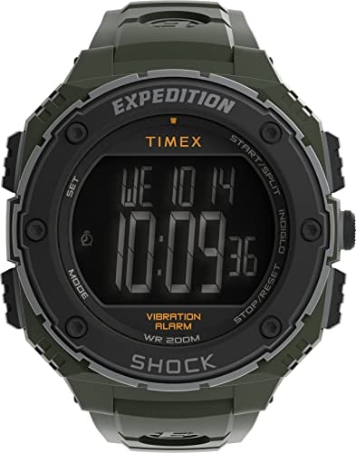 Timex Expedition Shock XL Herren 50mm Harzband Armbanduhr TW4B24100