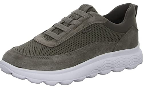 Geox Herren Spherica U Sneakers, Dove Grey, 45 EU Schmal