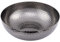 Creative Co-Op Round Hammered Metal Bowl, Oxidized Silver