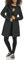 Karl Lagerfeld Paris Lässige, wasserabweisende Fleece-gefütterte Damenjacke, Schwarz, M