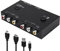 Niukuyu Dual Ports to Converter 1080P Composite AV to Converter, adapter for N64 Camera PC PS1 PS2 TV STB DVD VCR Supporting PAL/NTSC
