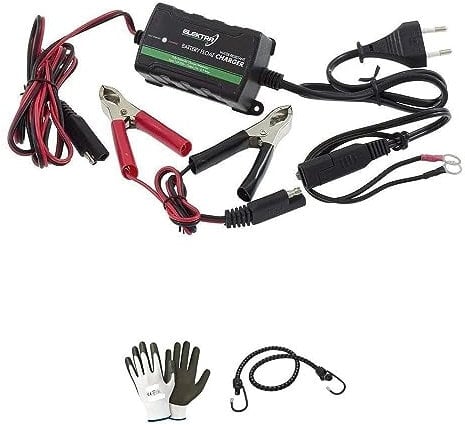 Compatible avec Yamaha XTZ 660 Chargeur DE Batterie Maintien DE Charge Automatique pour Moto Scooter Voiture Camper Quad Jet Ski 6/12V-0.75-1.25A Acide,AGM,Gel,MF,Humide