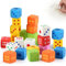 HXUING 24 Stück Würfel Radiergummi, Mehrfarbig, Gummi, Radiergummi, für Kinder, Studenten, Schulbedarf, Schreibwaren