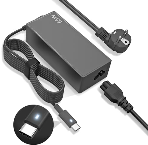 PAEBAI+ 65W USB C Chargeur pour Lenovo Thinkpad Chromebook Yoga, HP Spectre EliteBook, Dell Latitude XPS, Acer Samsung ASUS Mac Book Google Pixel Type C Ordinateur Portable Adaptateur