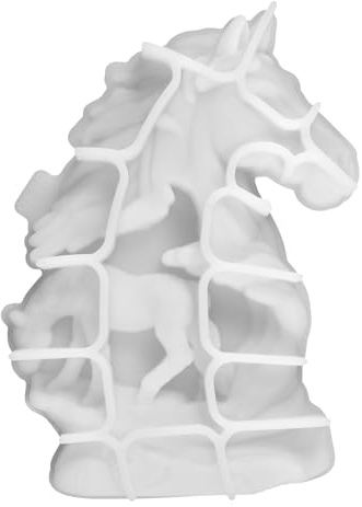 EXCEART Moules Époxy Moules Époxy Moules En Silicone Moules En Résine Moule En Résine Pour Grands Animaux Moules En Béton Moule Pour Décor De Table De Cheval Moules De Cheval En Silicone