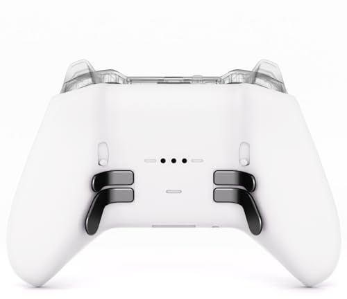 eXtremeRate Cover Posteriore Ricambio per Xbox Elite Series 2 Controller,Custodia Copertura Scocca Trigger Stop per Xbox Elite Series 2 Core Wireless Controller Model 1797-Bianco