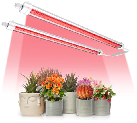 Spider Farmer GlowR40 LED Pflanzenlampe 2025 Neuer, Rotes Spektrum Zusätzliche Beleuchtung Bars, 650-665NM Hohe Effizienz Wachsen für Indoor Pflanzen Blume Blühen Fruchtbildung Satz von 2, 40W