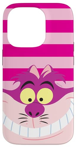Disney Alice im Wunderland Grinsekatze rosa Streifen Hülle für iPhone 14 Pro