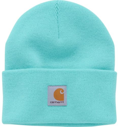 Carhartt Jungen Kids' Knit Watch Hat Beanie-Mütze, Blau (Aruba Blue), 6-14 Years