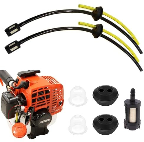 Filtro y Tubo de Gasolina para Desbrozadora - Kit de 6 Piezas Con Sello - Manguera de Combustible para Cortacésped