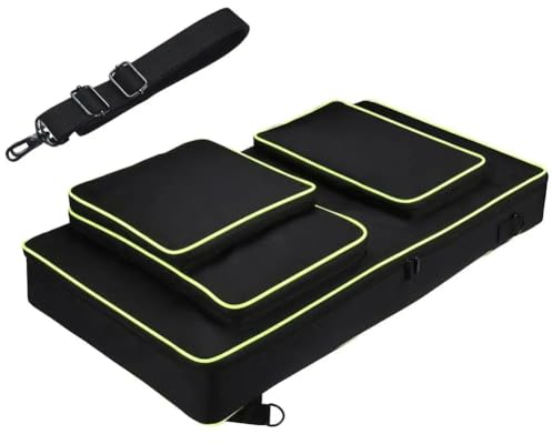 KOBONA Tragetasche, stoßfest, tragbar, DJ-Gigbag, verdicktes Innenfutter, Umhängetasche, Rucksack mit verstellbarem Schultergurt for DDJ-FLX10, DDJ-1000SRT, DDJ-1000