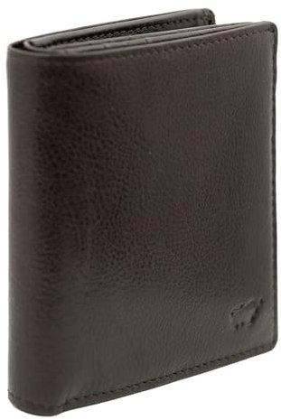 BRAUN BÜFFEL - Herren RFID Geldbörse Carré Arezzo - 8 Kartenfächer aus echtem Rindleder Schlichtes Design - Edles Braun