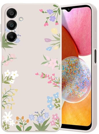 Guxira Cover Protettiva per Samsung Galaxy S24 5G, Carino Floreale Design Custodia Antiurto Silicone Cover Antipolvere Protettiva Case per Samsung S24 - Gloria Mattutina