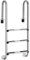 SOARS Scala per piscina in acciaio inox, 3 livelli, scala per piscina, antiscivolo, portata fino a 150 kg, colore argento, scala per piscina, scala di sicurezza, 55 x 25 x 132,5 cm