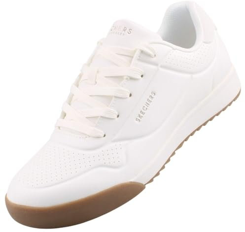 Skechers Damen Zinger 2.0 The Arwen Sneaker, White Duraleather, 41 EU