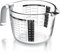 Arendo – Messbecher Glas 1l – 1000 ml - Messkrug Borosilikatglas - hitzebeständiges Glas – Mikrowellen geeignet - präzise Skala