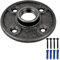Home Invasion - Bride de plancher 3/4'' - 20x27 mm - 4 trous - Fonte Noire