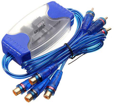 BLASHRD 4 Kanal Audio Entstör Filter Schalldämpfer Erdungs Schleife Isolator Auto Radio 50W