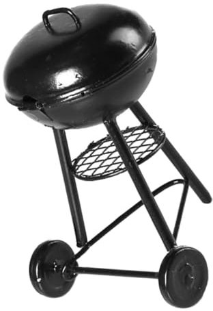 MOBUTOFU Miniatur-grillherd Aus Zinklegierung Miniaturgrill Für Puppenhaus Mini-landschaftsornament Miniatur-landschaftsherd Miniaturen Für Garten Mini-Grill-dekore Miniatur-Grill-accessoir