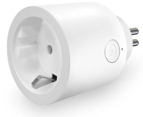 Enchufe Inteligente WiFi para el Hogar | Compatible con Alexa y Google Home | Medidor de Consumo Eléctrico | Control Remoto Vía APP | 3600W/16A Max - Temporizador Automático (WIFI)
