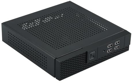 Mirweon TX07 ITX HTPC Per PC Case Server Chassis Con 4 USB Controllo Industriale Computer Per Il Caso Del Computer